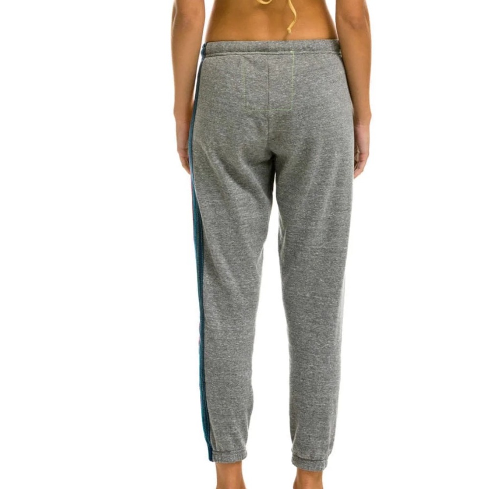 Aviator Nation Gray Joggers with Multicolor Stripes - Picture 4 of 8